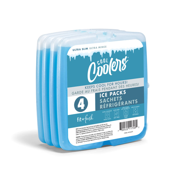 Cool Coolers Adult Slim Ice, Clear Blue