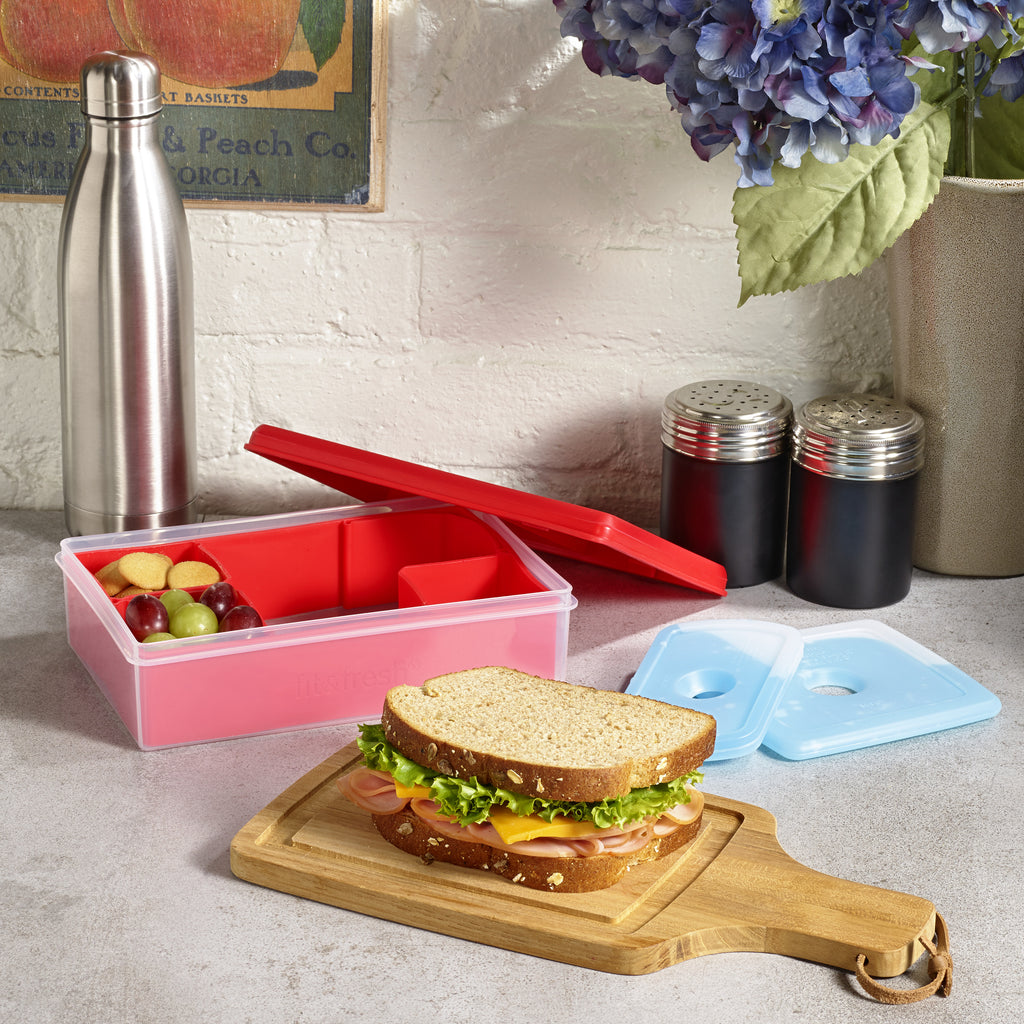 Kids Multi-Flex Bento Box Container, Red
