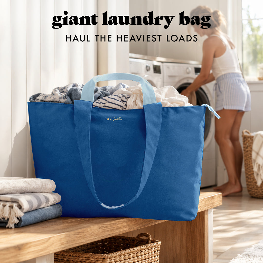 All The Things XL Travel Tote Bag, Cobalt