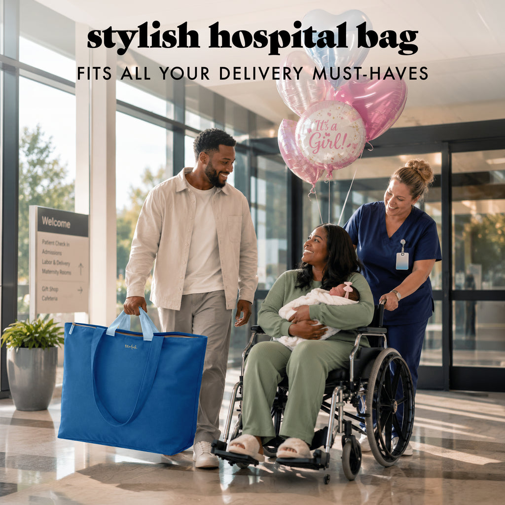 All The Things XL Travel Tote Bag, Cobalt