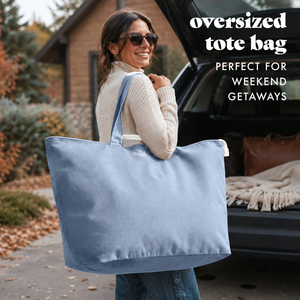All The Things XL Travel Tote Bag, Denim