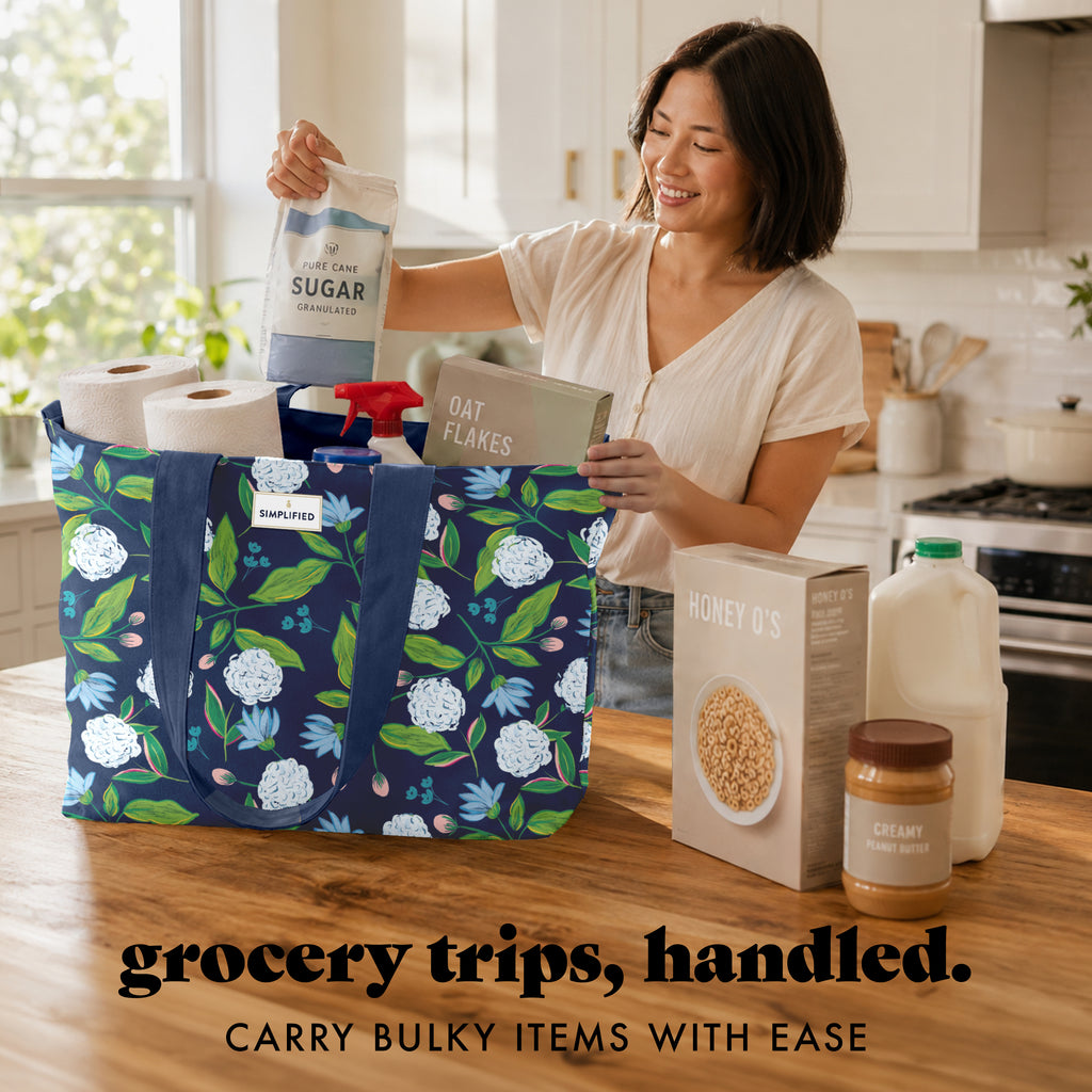 All The Things XL Travel Tote Bag, Hydrangeas