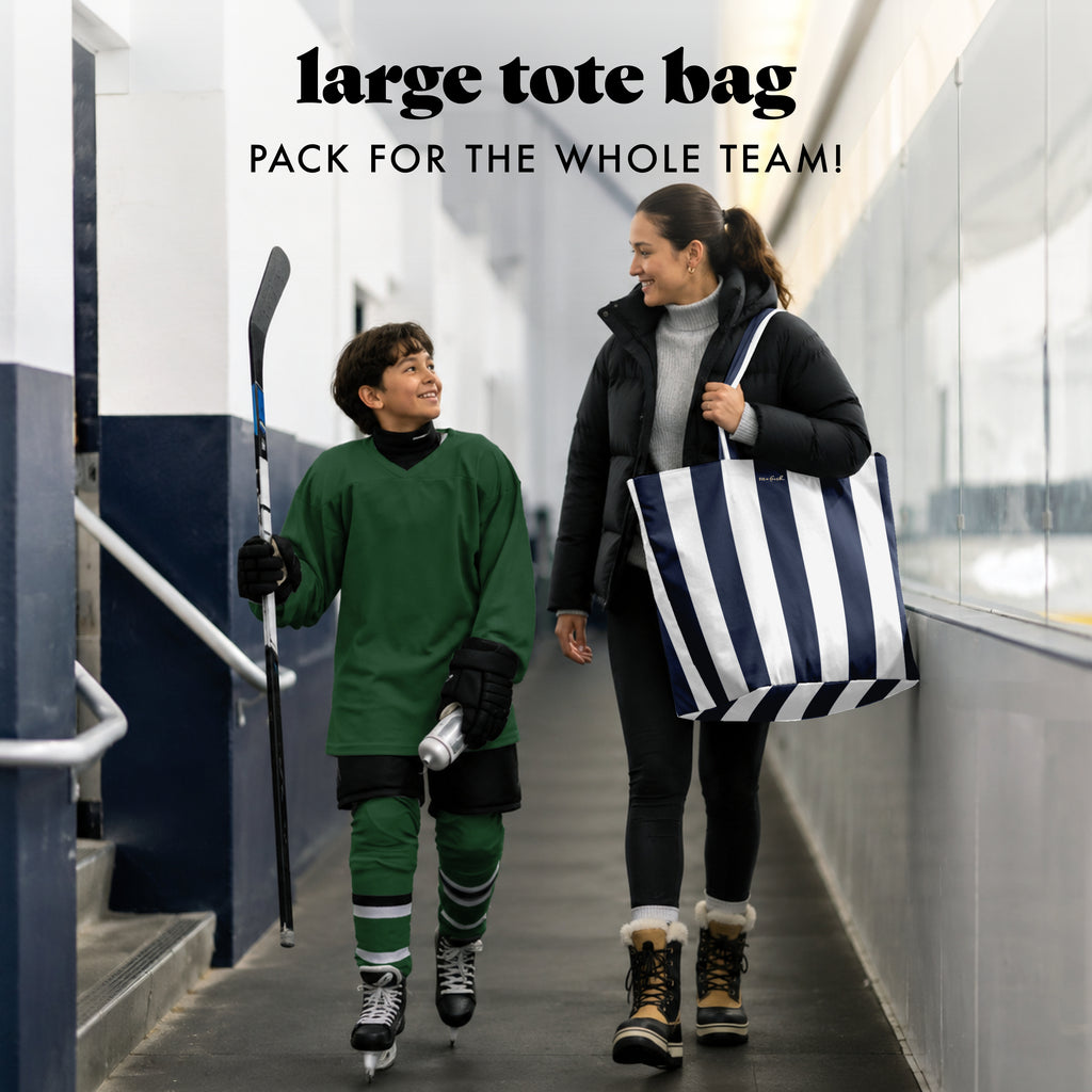 All The Things XL Travel Tote Bag, Navy Stripe