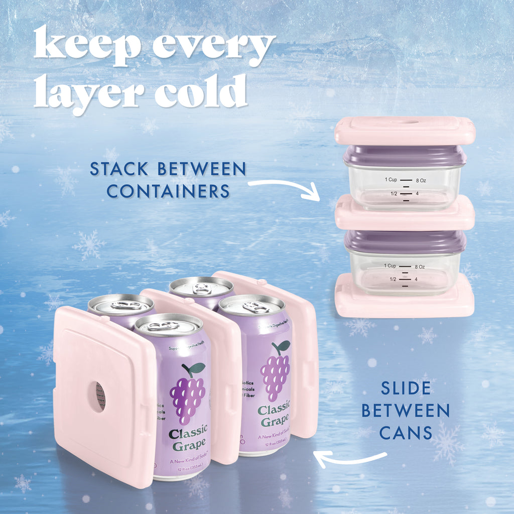 Cool Coolers Adult Slim Ice, Light Pink