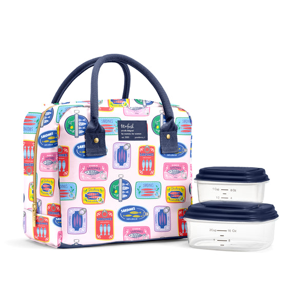 Bloomington Lunch Bag with Lunch Kit, Assorted Sardine Cans
