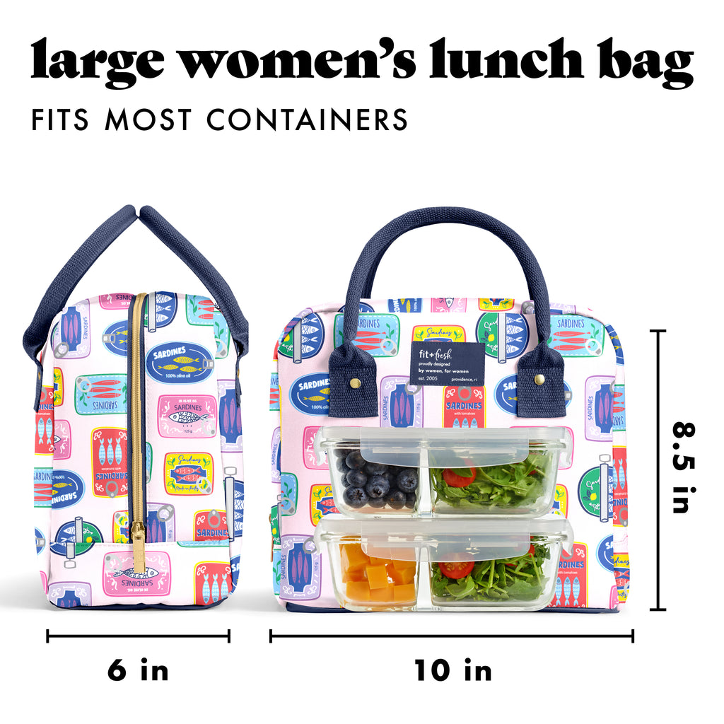 Bloomington Lunch Bag with Lunch Kit, Assorted Sardine Cans