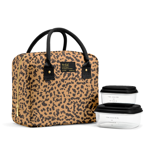 Bloomington Lunch Bag with Lunch Kit, Cheetah Spots