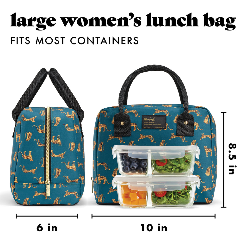 Bloomington Lunch Bag with Lunch Kit, Cheetah Pack
