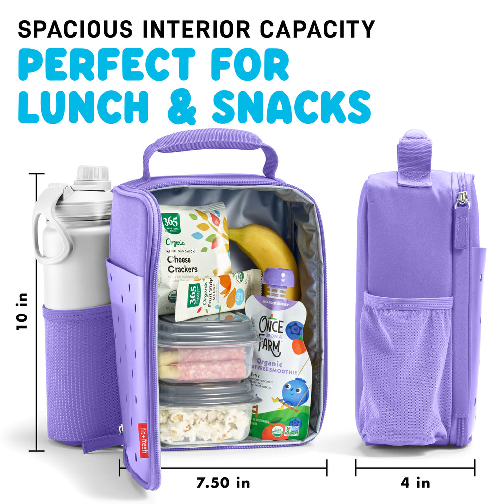 Charm Kids Lunch Bag with 6 Charms, Purple