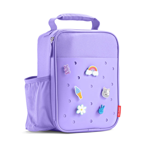 Charm Kids Lunch Bag with 6 Charms, Purple