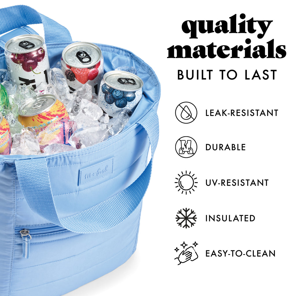 Mari 12-Can Backpack Cooler Tote, Cornflower