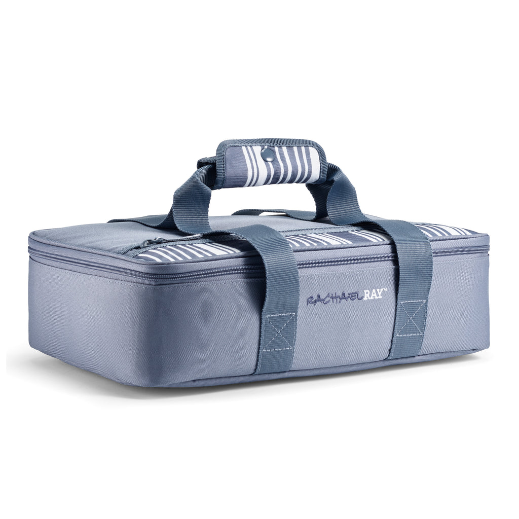 Rachael Ray Original Lasagna Lugger, Slate Stripe