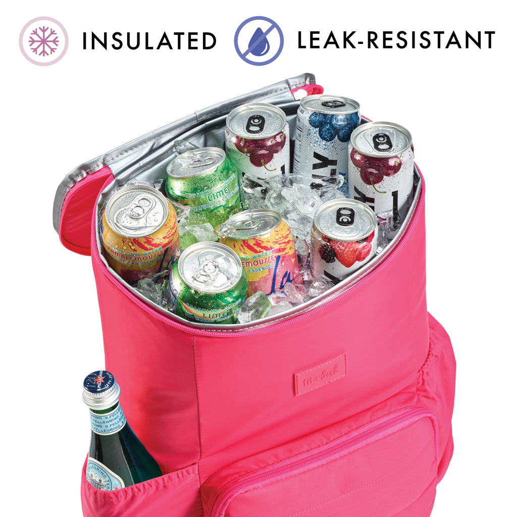 Izzy 24-Can Backpack Cooler, Hot Pink
