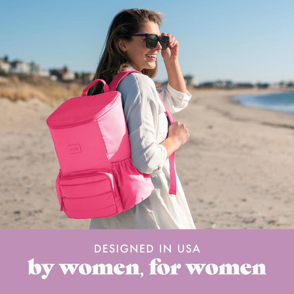 Izzy 24-Can Backpack Cooler, Hot Pink
