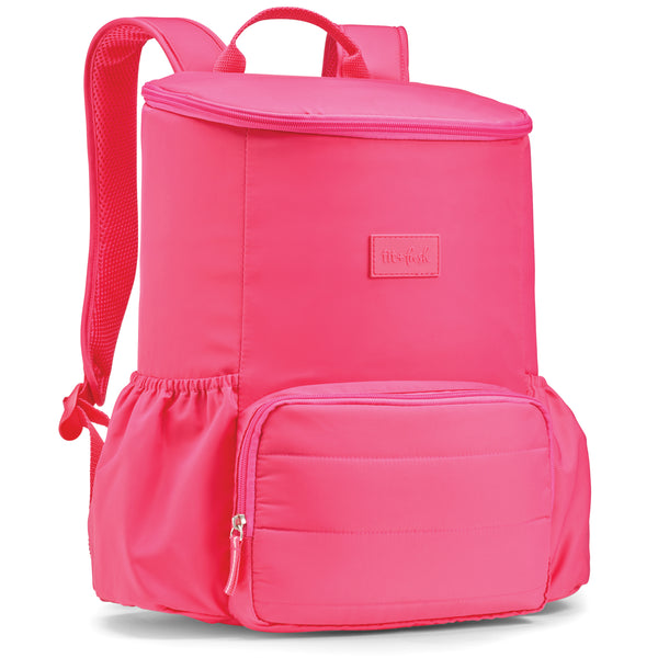 Izzy 24-Can Backpack Cooler, Hot Pink