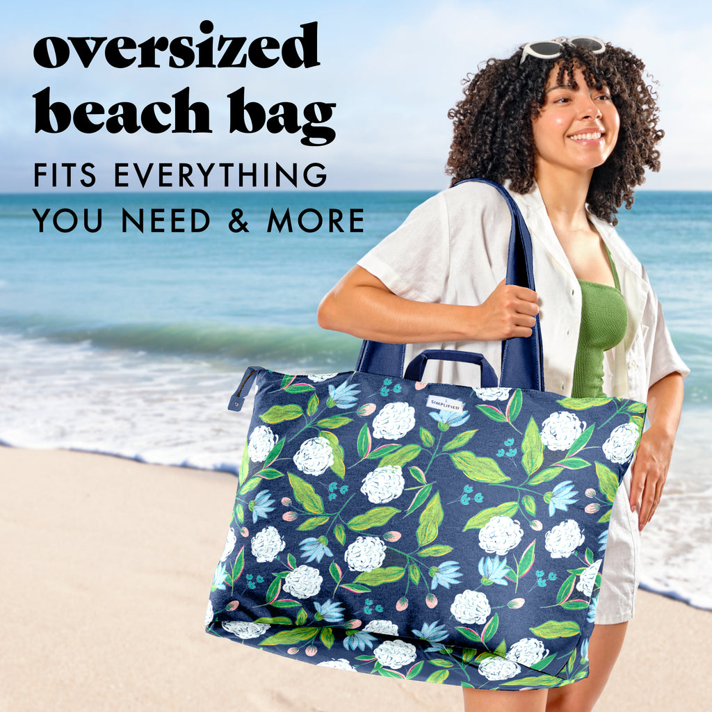 All The Things XL Travel Tote Bag, Hydrangeas