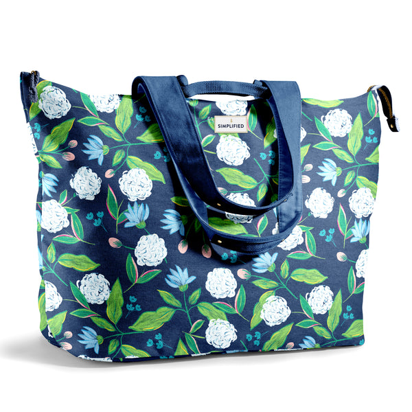All The Things XL Travel Tote Bag, Hydrangeas