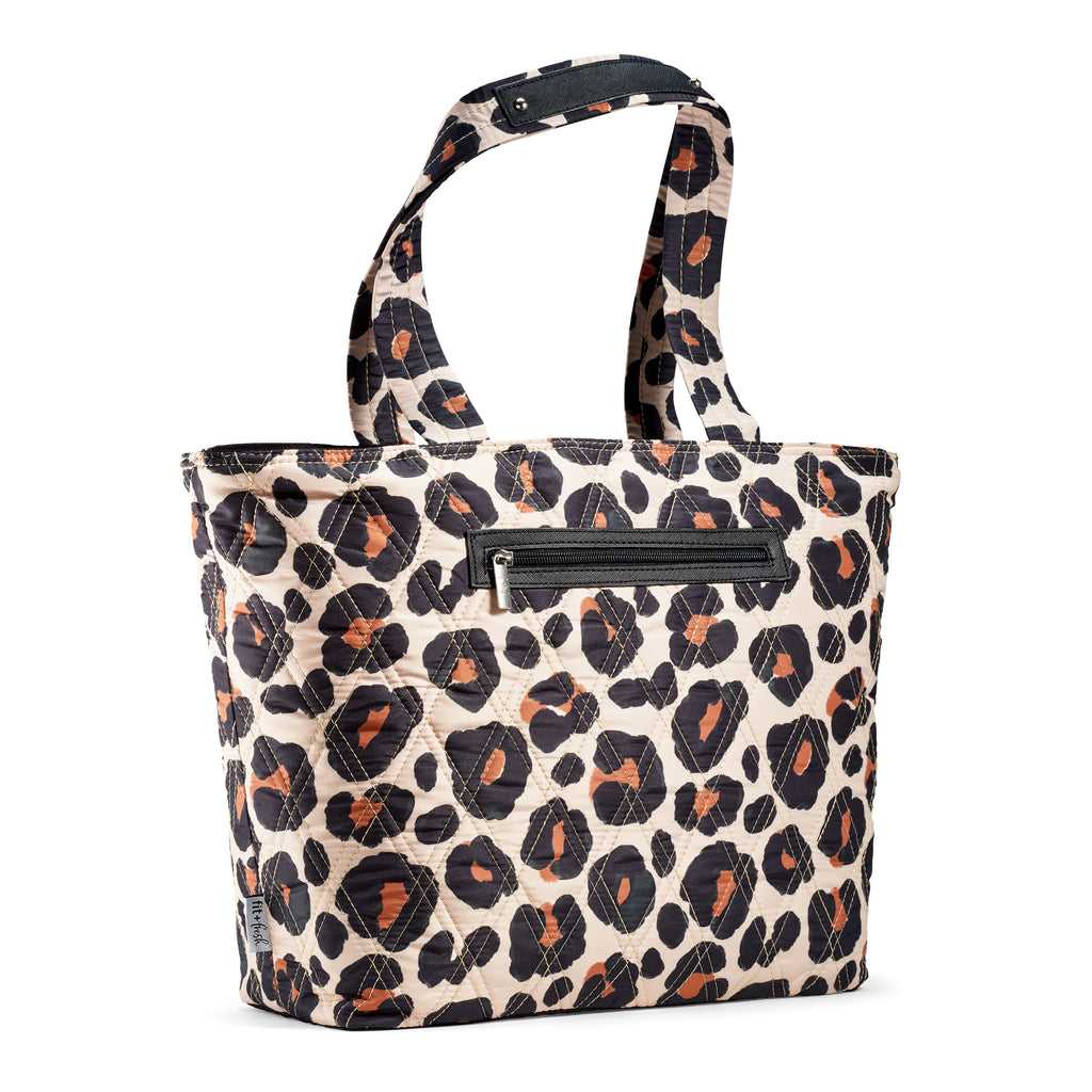 Metro Tote 2-in-1 Work Lunch Bag, Leopard