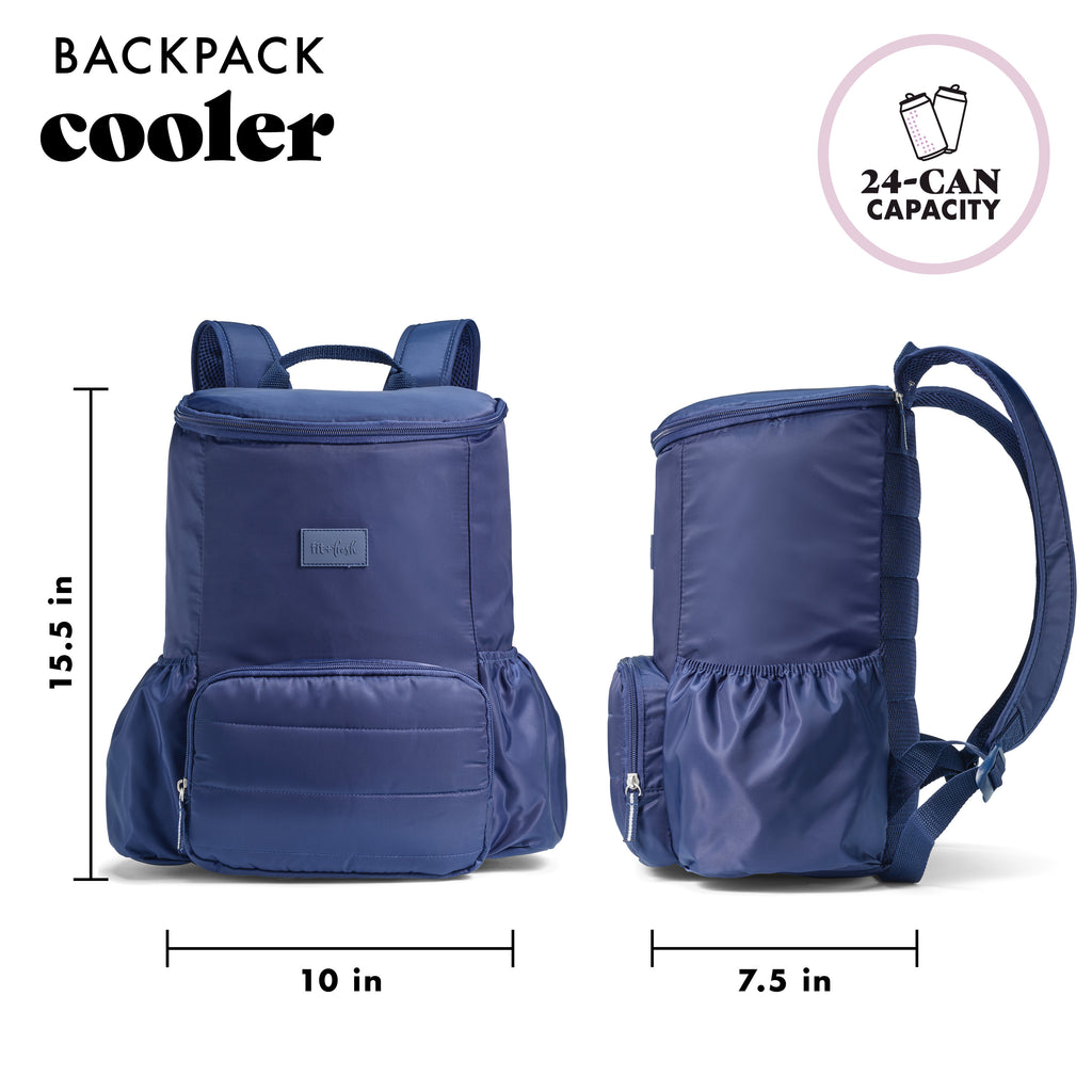 Izzy 24-Can Backpack Cooler, Midnight Blue