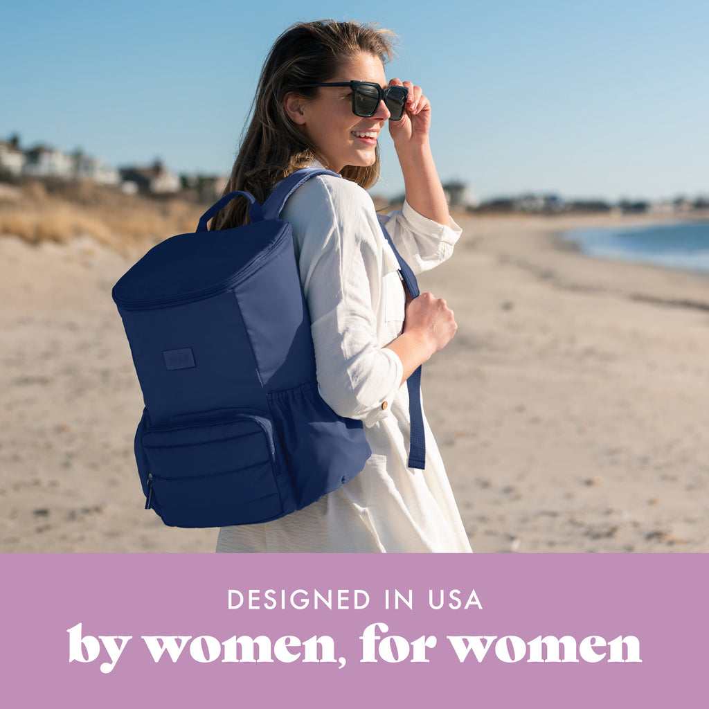 Izzy 24-Can Backpack Cooler, Midnight Blue