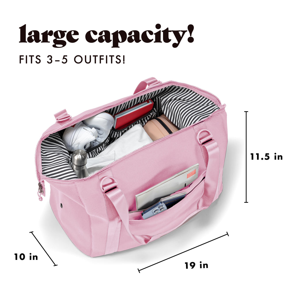 Neoprene Adult Travel Duffel, Ballet Pink