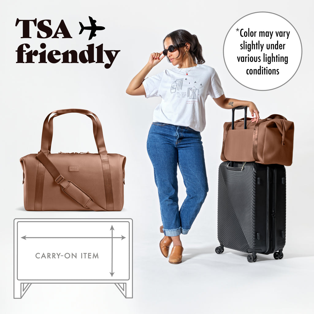 Neoprene Adult Travel Duffel, Camel