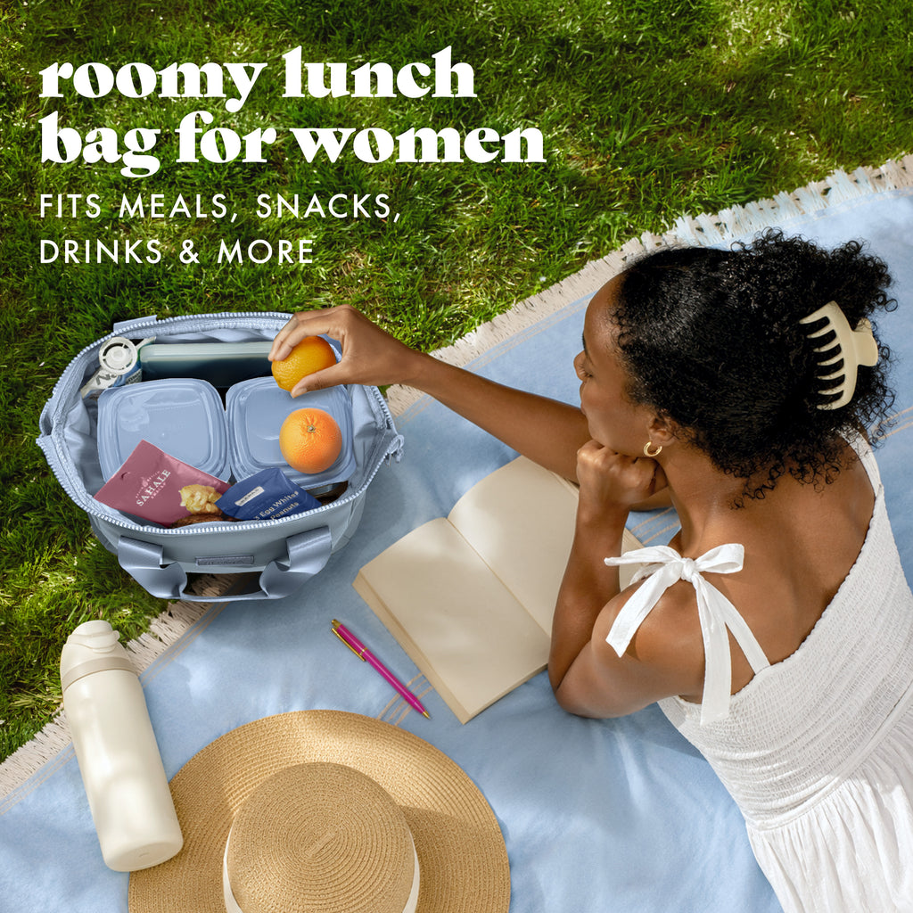 Remi Neoprene Lunch Bag with Lunch Kit, Slate