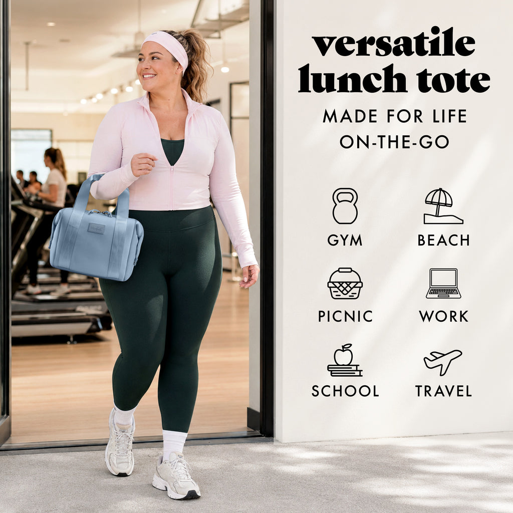 Remi Neoprene Lunch Bag with Lunch Kit, Slate