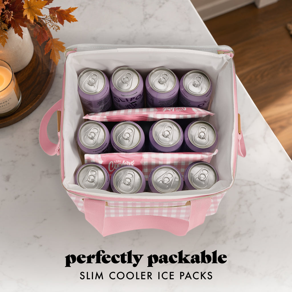 Cool Coolers XXL High Performance Cooler Ice, Pink Gingham