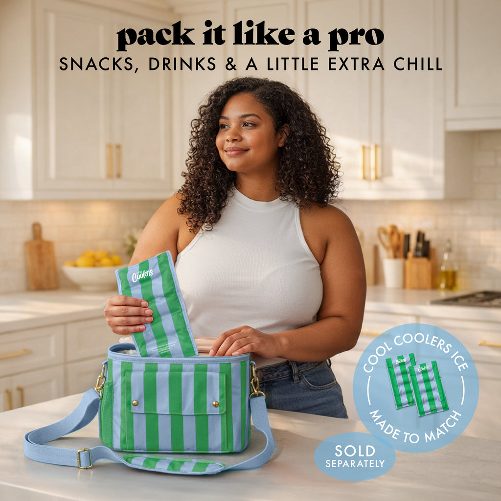 Sidekick 15-Can Dual Compartment Cooler Bag, Coastal Cabana Stripe